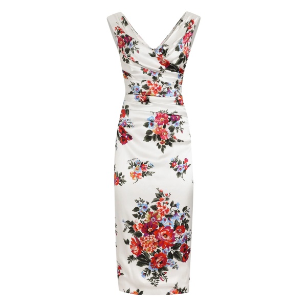 floral V-neck dress