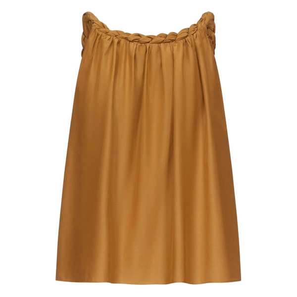 Garino braided-neck top