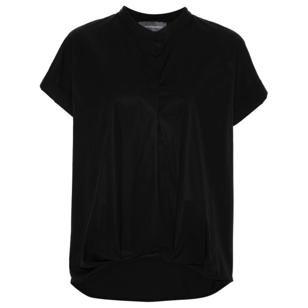 gathered poplin blouse