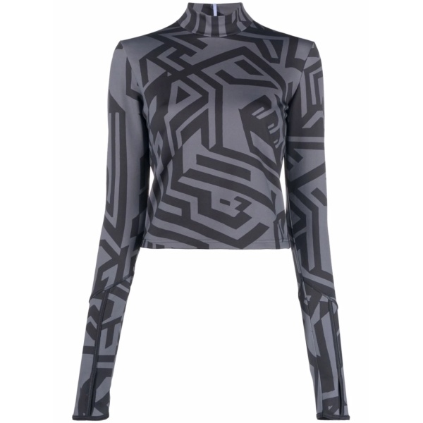 geometric-print top