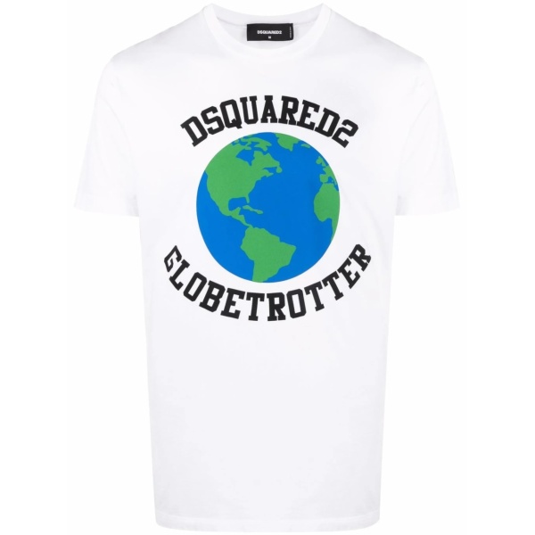 Globetrotter logo-print T-shirt