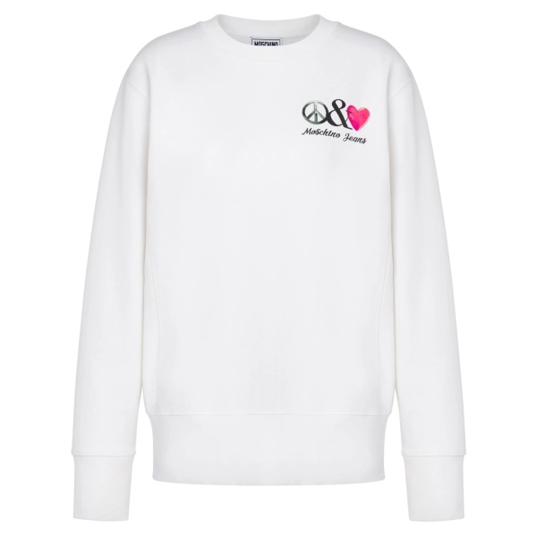 graphic-print cotton hoodie