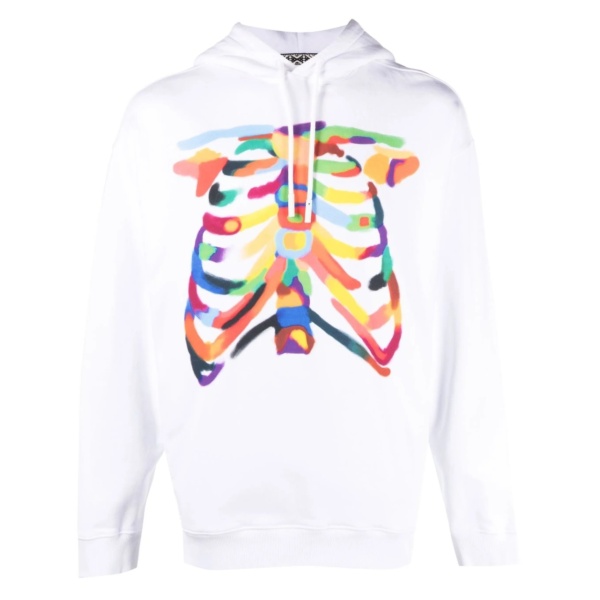 graphic-print cotton hoodie