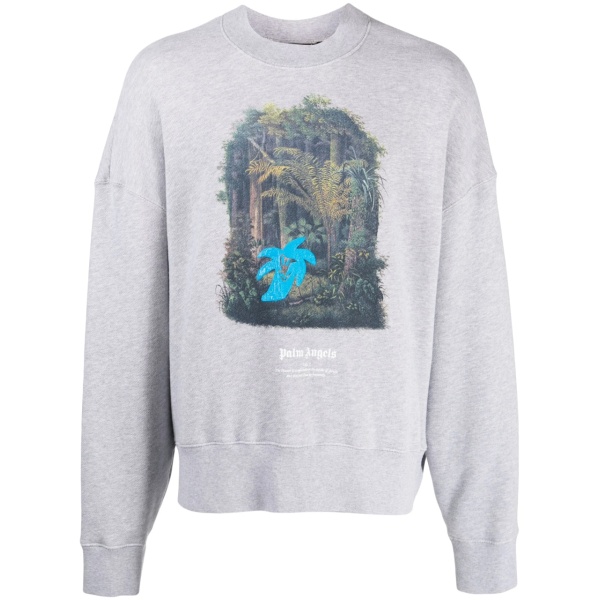 graphic-print cotton sweatshirt