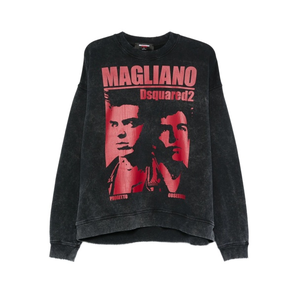 graphic-print cotton sweatshirt