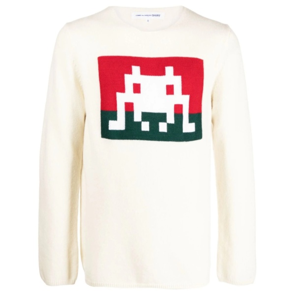 graphic-print jumper