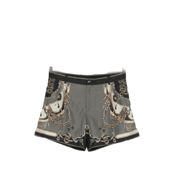 graphic-print swim shorts