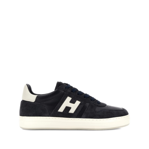 H-TV suede logo sneakers