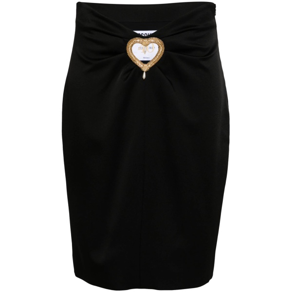heart cut-out mini skirt
