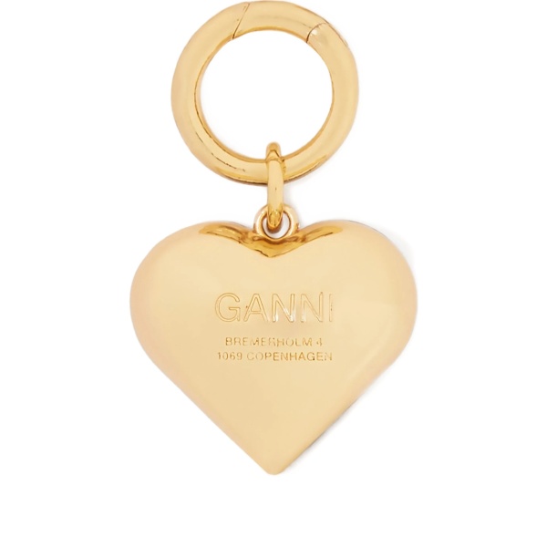heart leopard-print keyring