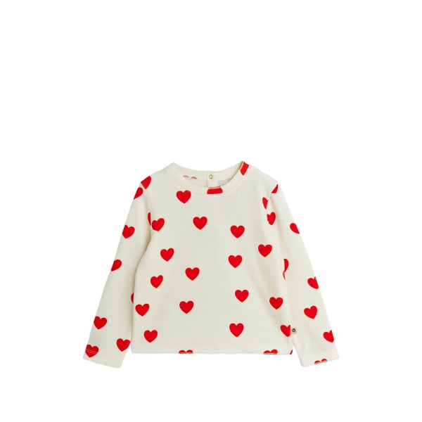 heart-print sweater