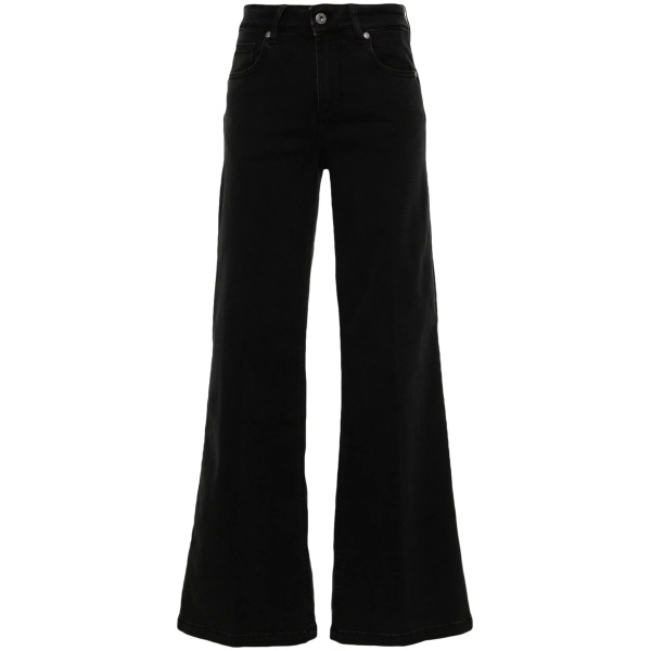 high-rise flared jeans