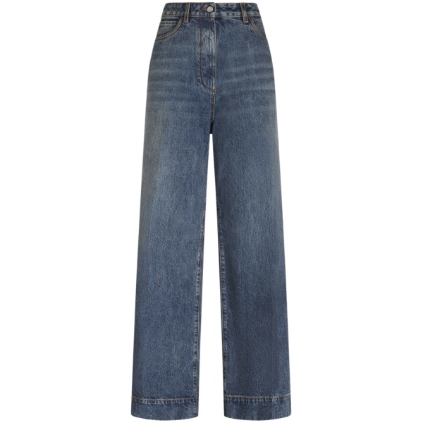high-rise flared jeans