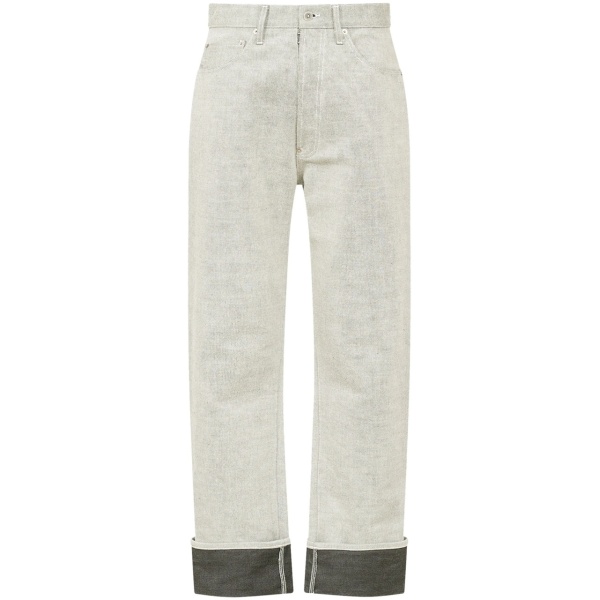 high-rise straight jeans