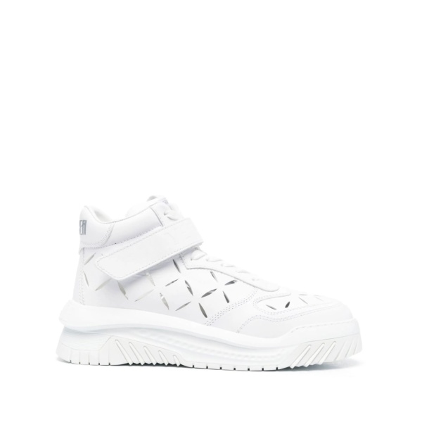 high-top leather sneakers