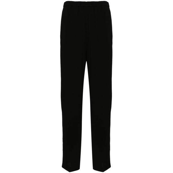 high-waist straight-leg trousers