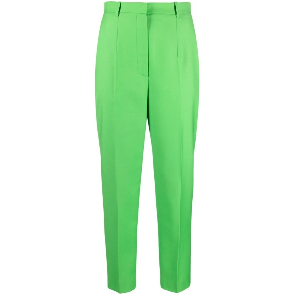 high-waisted cropped trousers