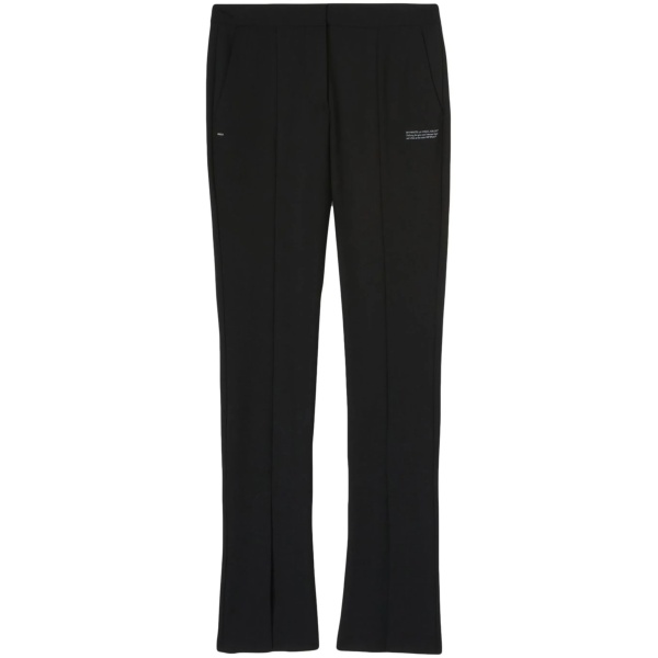 high-waisted tailored trousers