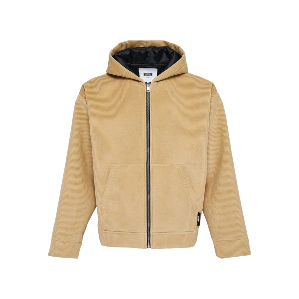 hooded corduroy jacket