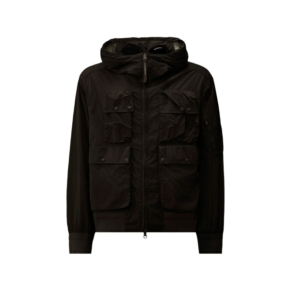 hooded multi-pocket jacket