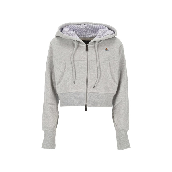 hooded striped knitwear