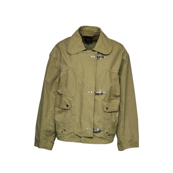hook-fastening pockets bomber jacket