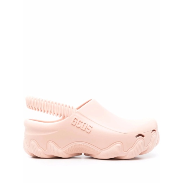 Ibex logo-embossed slingback clogs