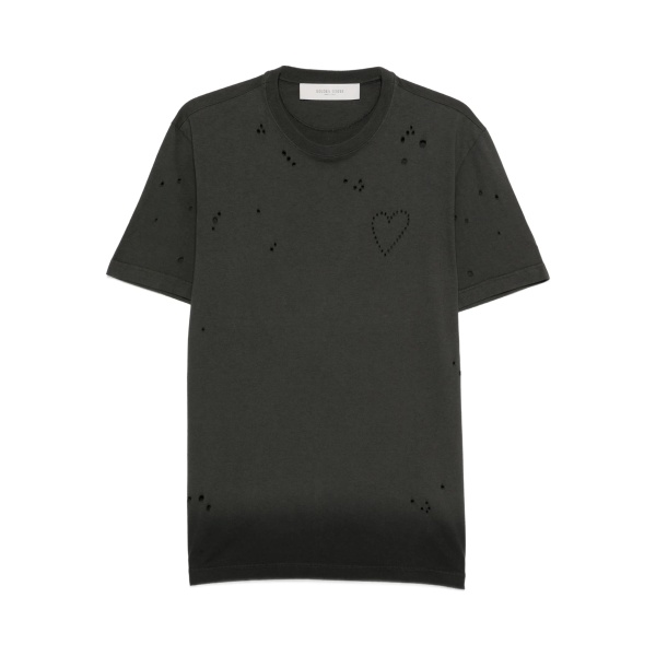Journey heart-detail distressed T-shirt