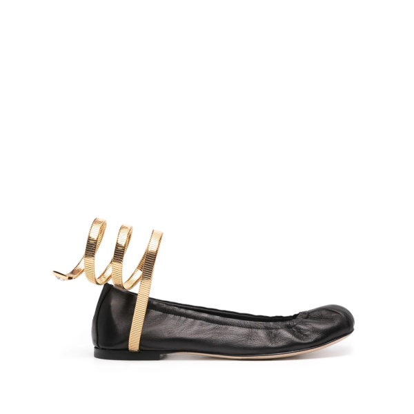 Juniper leather ballerina shoes
