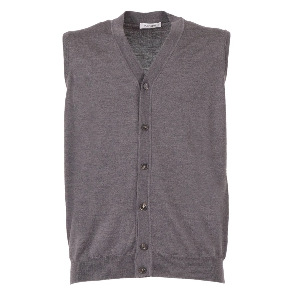 knitted wool vest
