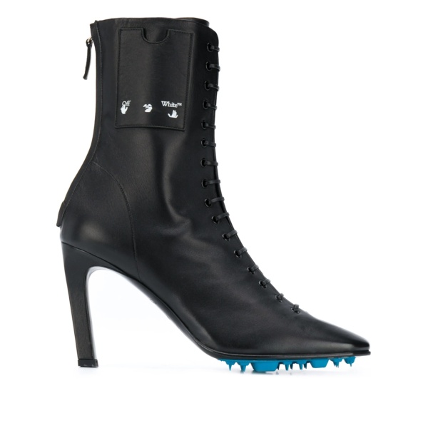 lace-up 105mm leather ankle boots