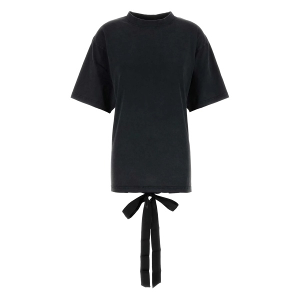 lace-up back T-shirt