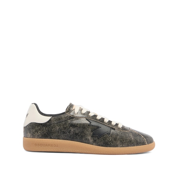lace-up round-toe sneakers