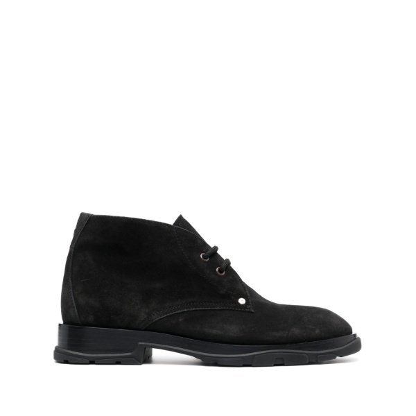 lace-up suede boots