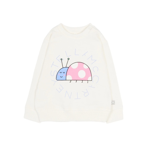 ladybug-motif sweatshirt