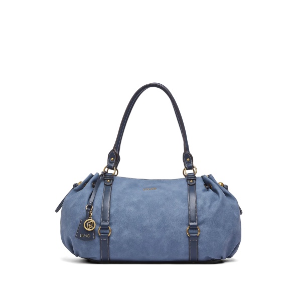 large logo-charm tote bag