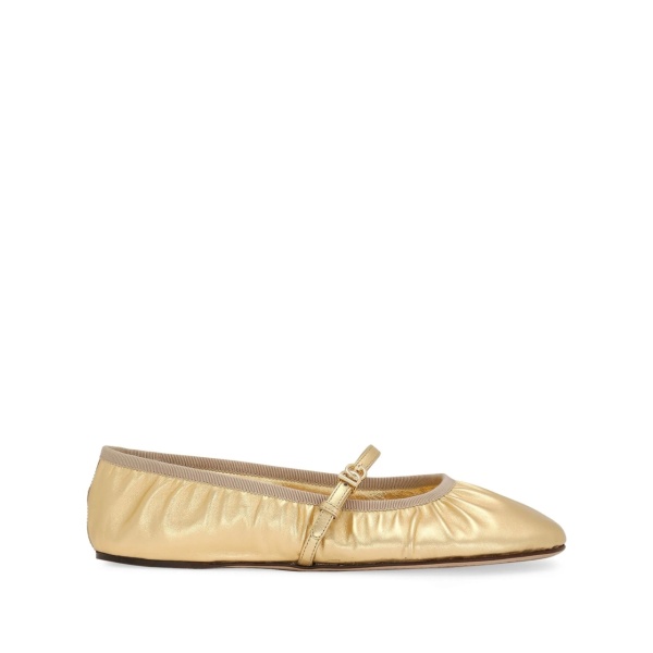 leather ballerina shoes
