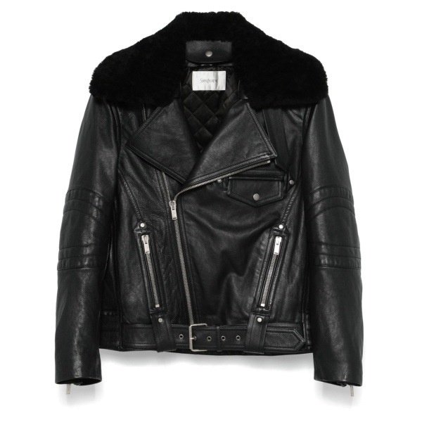 leather biker jacket