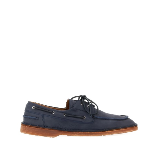 leather lace-up boat shoes