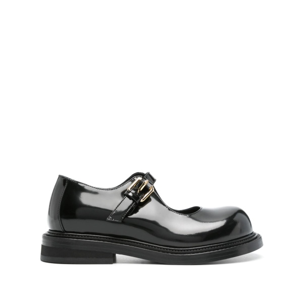 leather mary jane flats