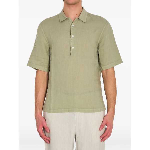 linen polo shirt
