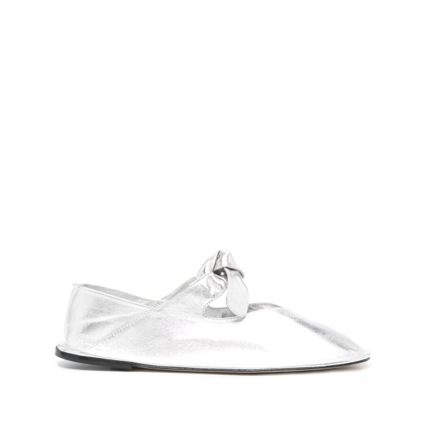 Llasada metallic ballerina shoes