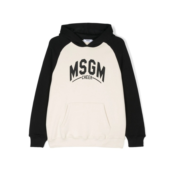 logo-appliqué cotton hoodie