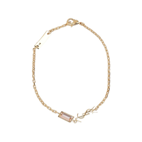 logo-charm bracelet