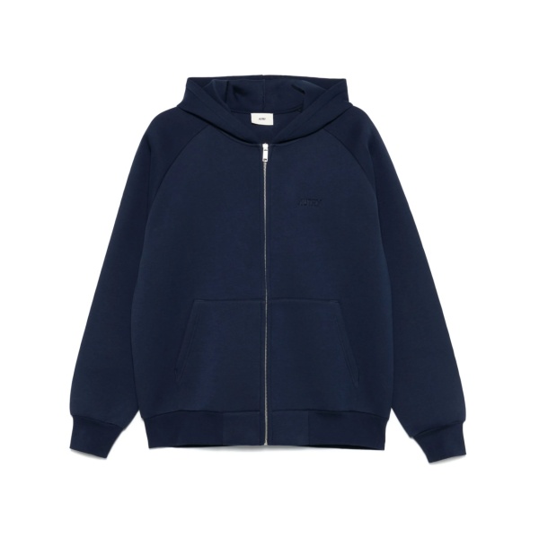 logo-debossed hoodie