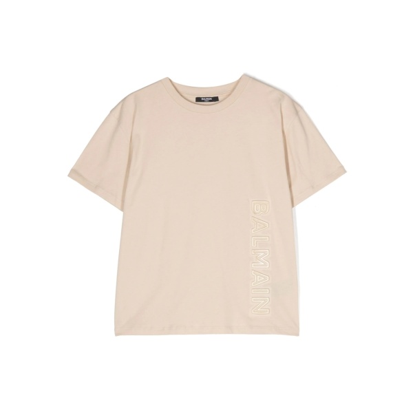 logo-embossed cotton T-shirt