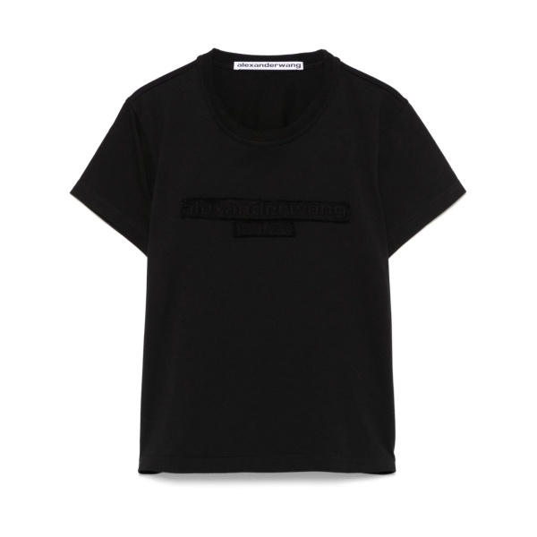 logo-embossed T-shirt