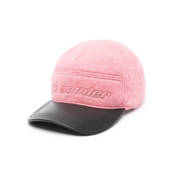logo-embroidered brushed baseball cap