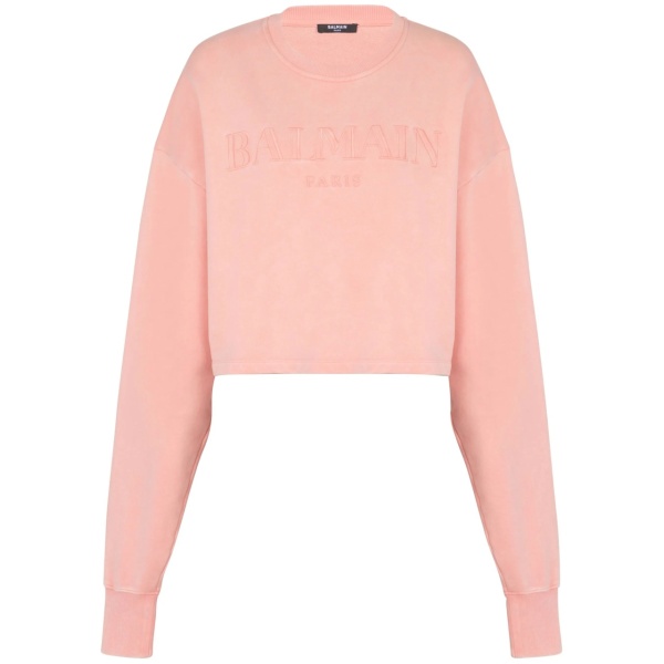 logo-embroidered cotton sweatshirt