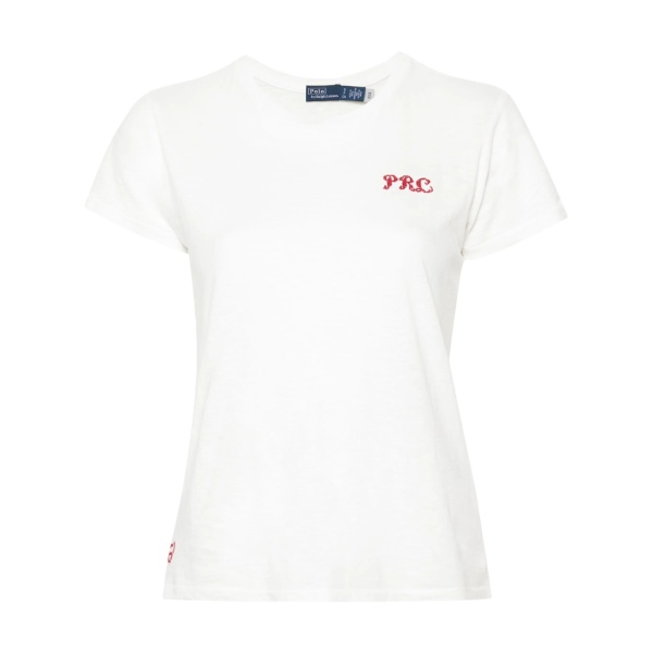 logo-embroidered cotton T-shirt